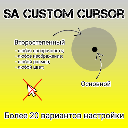 SA Сustom Cursor - плагин для CMS Wordpress, что бы менять курсор на сайте.